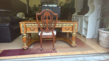 Gold Trimmed Desk