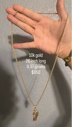 Gold rope chain San Judas