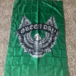 Green Day Eagle Fabric Poster Tapestry 