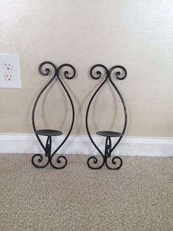 Set of 2 wall candle holders