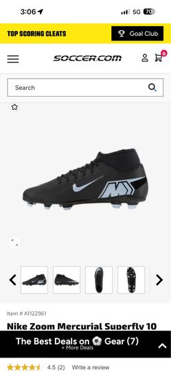 Nike Cleats Kids size 2.5