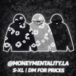 DENIM TEAR HOODIES!!