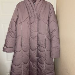 Vintage 80s purple Montgomery Ward Puffer Jacket Womens Size 13-14.