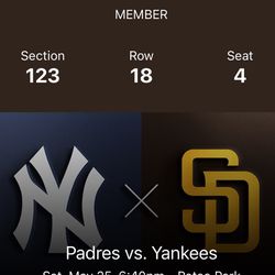 Yankees Vs Padres 5/25
