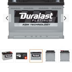 Duralast Platinum AGM Battery 48 / H6 Group Size DIN - Type A1 H6-AGM