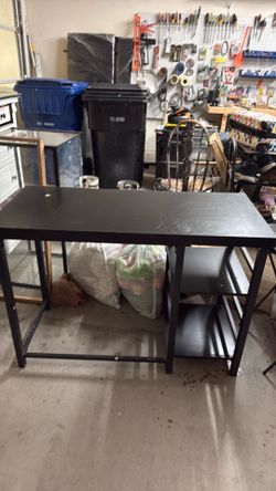 Black desk