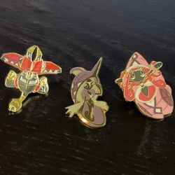 Pokemon Enamel Pin Set Tapu Lele Tapu Fini Tapu Bulu 3 pin Set Brand New