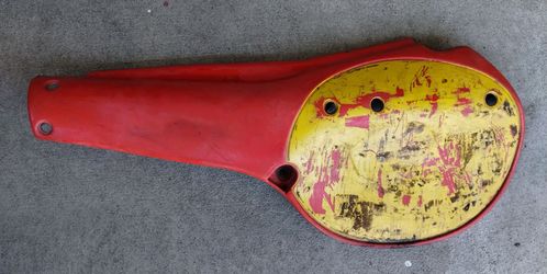 Vintage 1980's Honda CR250R plastic side cover, right only