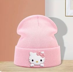 Hello kitty pink beanie