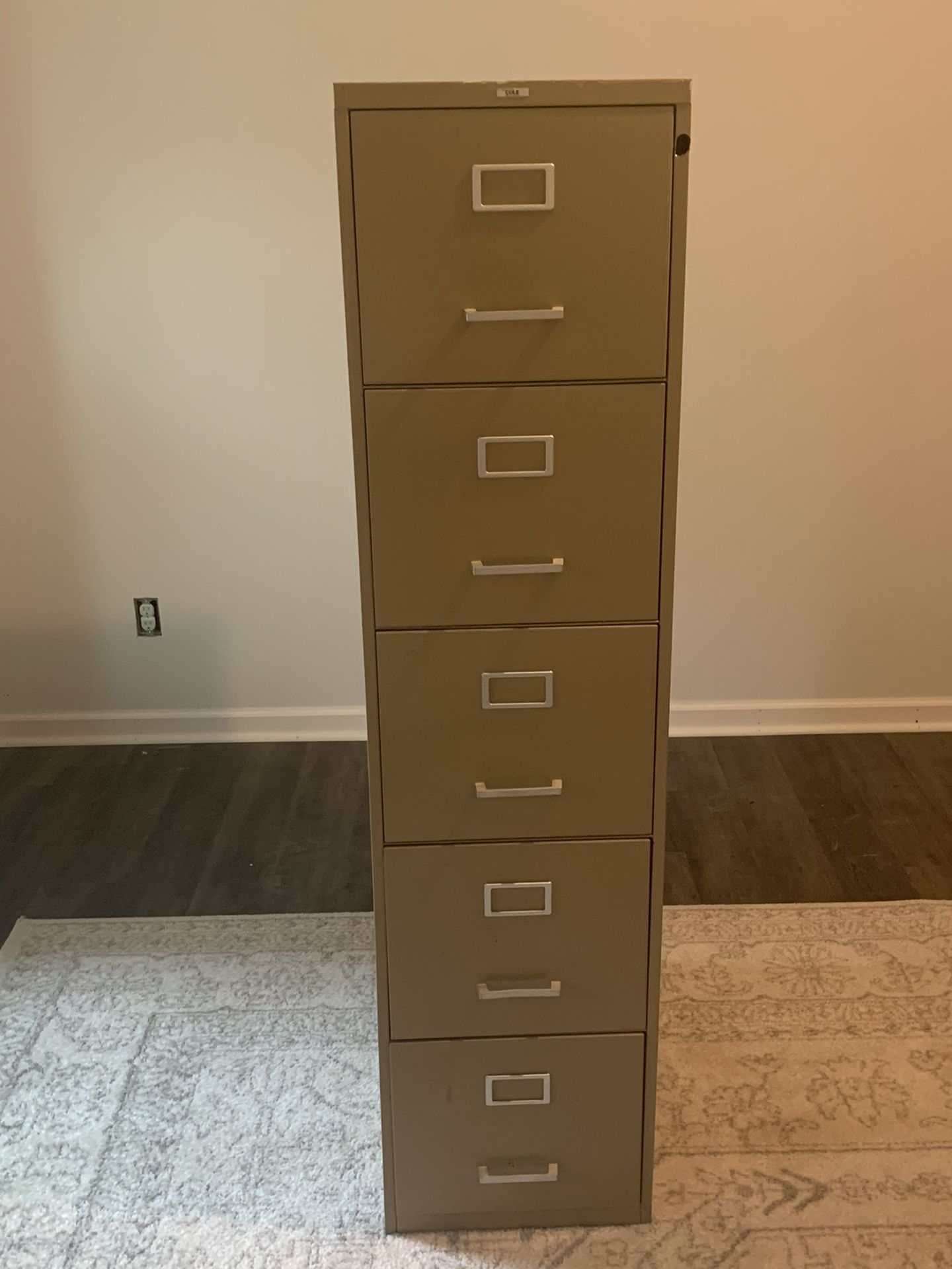 5 drawer file cabinet