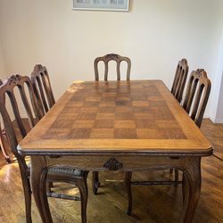 Vintage Dining table Checkerboard 