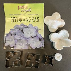 Hydrangea Gumpaste Flower Cutter And Veiner Set 