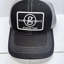 Garth Brooks Stadium Tour Hat Trucker Cap Black Snapback Mesh Signature 7 Series