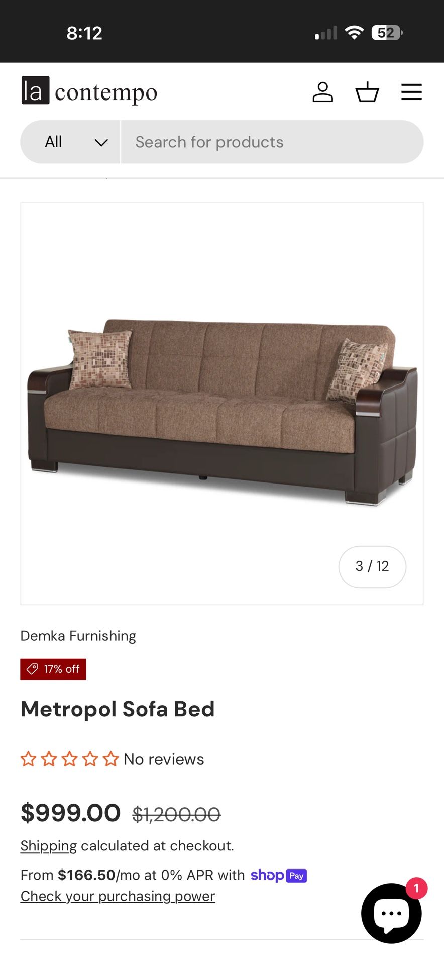 Metropol Sofa Bed 