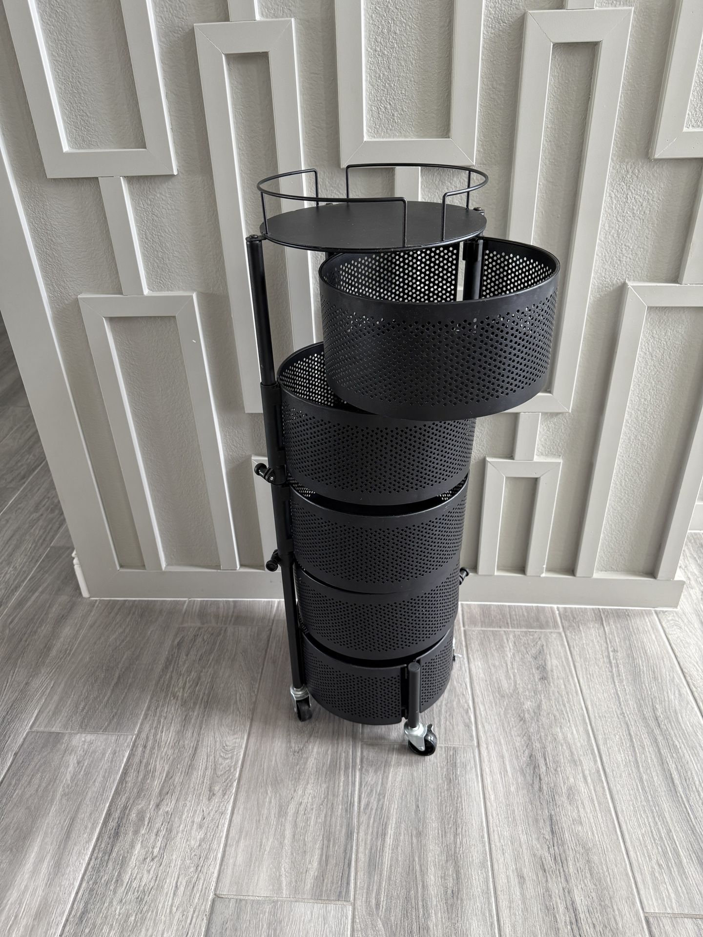 5-tier Storage Tower On Wheels