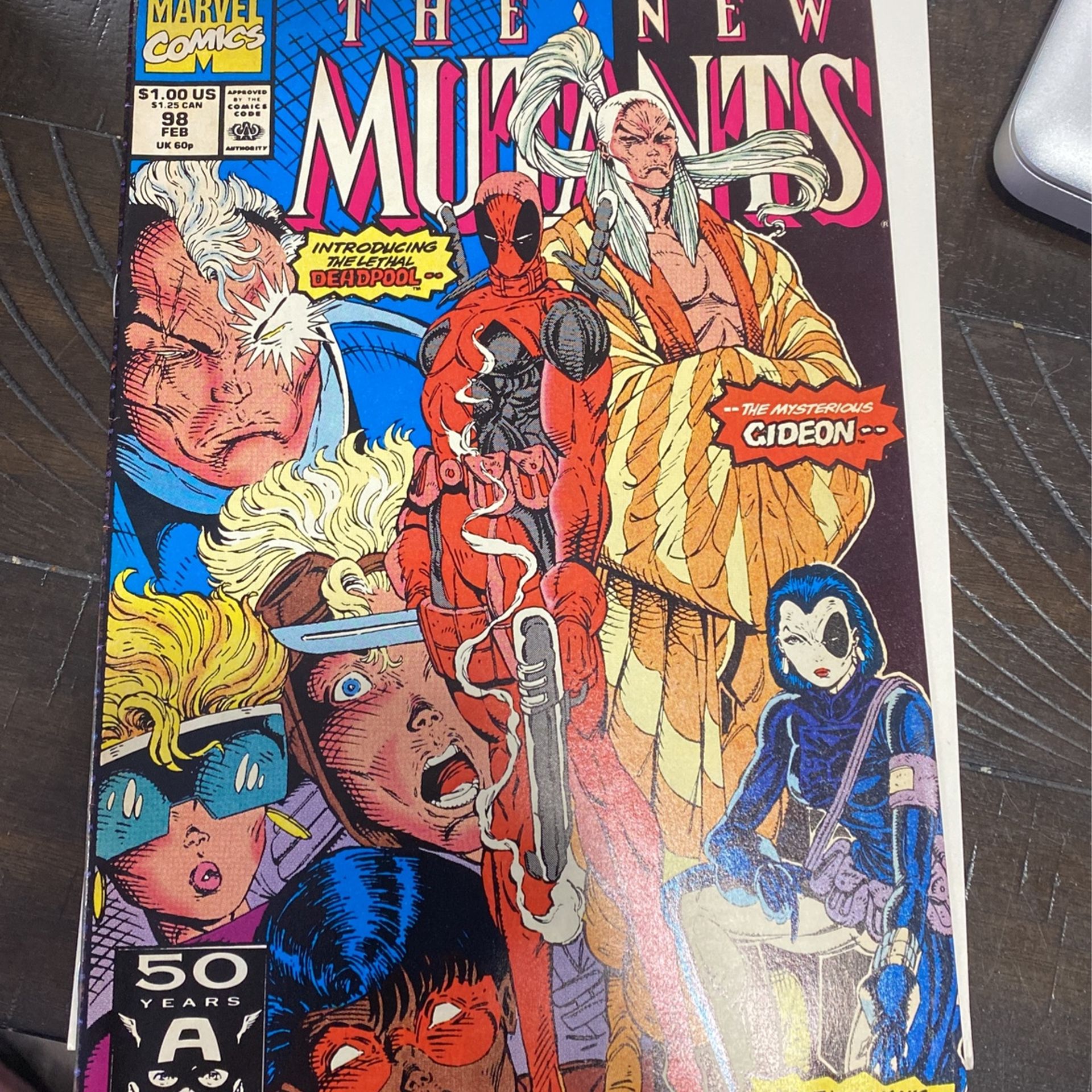 New Mutants 98 High Grade Marvel Comic Book First Deadpool