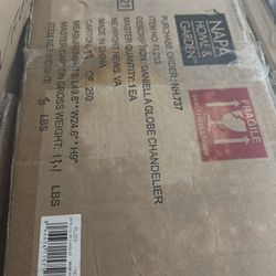 Napa Antique Brass Globe Chandelier - Lighting