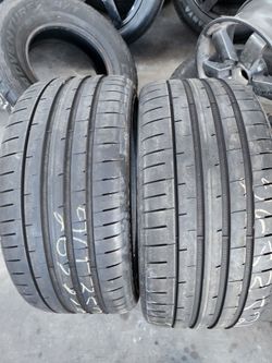 2 tires 265 35 21 Goodyear Dot 22 $250  with installation