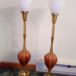 Rembrandt Umber Vintage Table Lamps