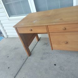 Solid Wooden Desk For Sale.