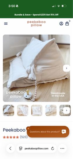 Peekaboo Pillow