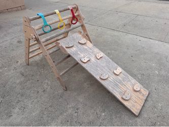 WoodAndHearts 3-in-1 Montessori Climbing Set