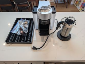 Nespresso Vertuo Machine with Frother and Pods