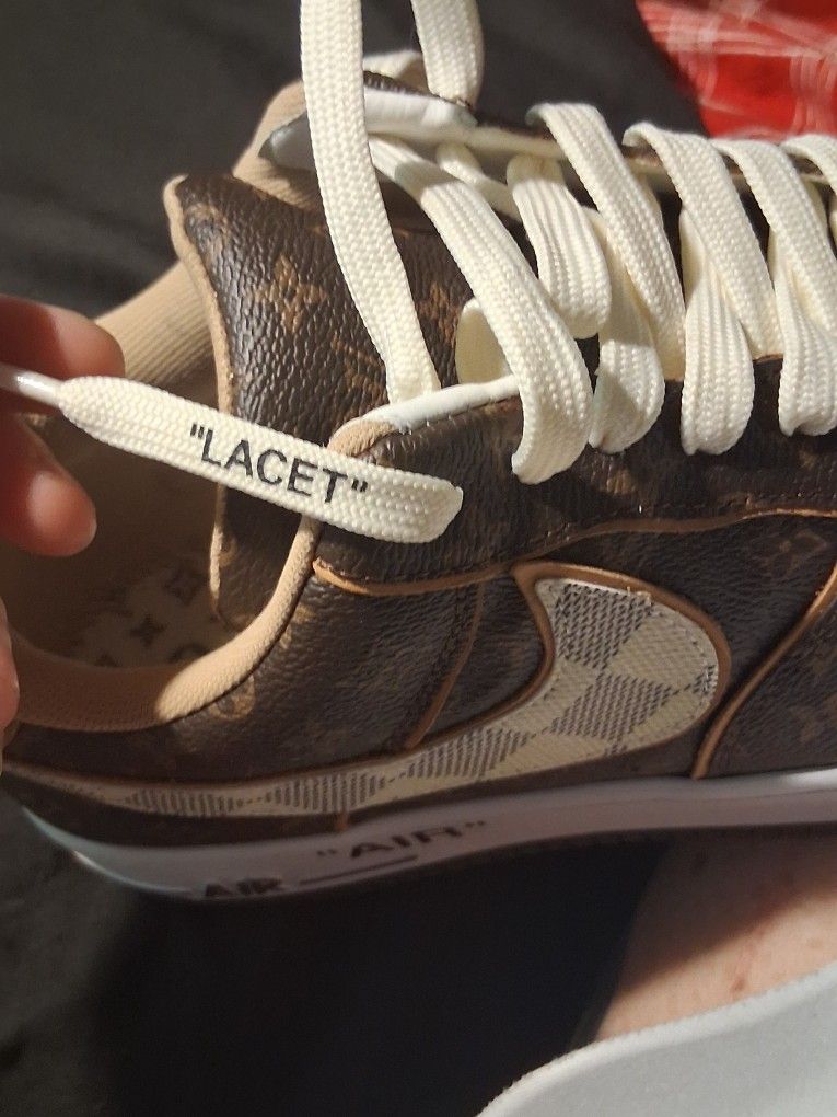 Louis Vuitton Nike Air Force 1 Men Size 12 Brown
