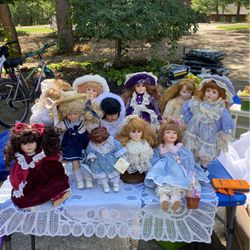 Antique Porcilin Doll Collection