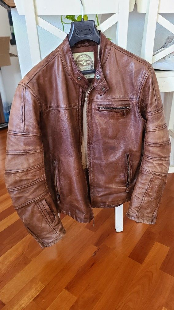 Rolen Sands Leather Motorcycle Jacket