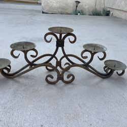 Rustic Iron Candle Holder