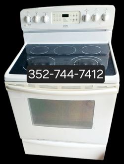 Kenmore 5 Burner Glass Top Stove With Warming Draw - Fully Tested - Warranty