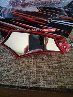 Red bike mirrors