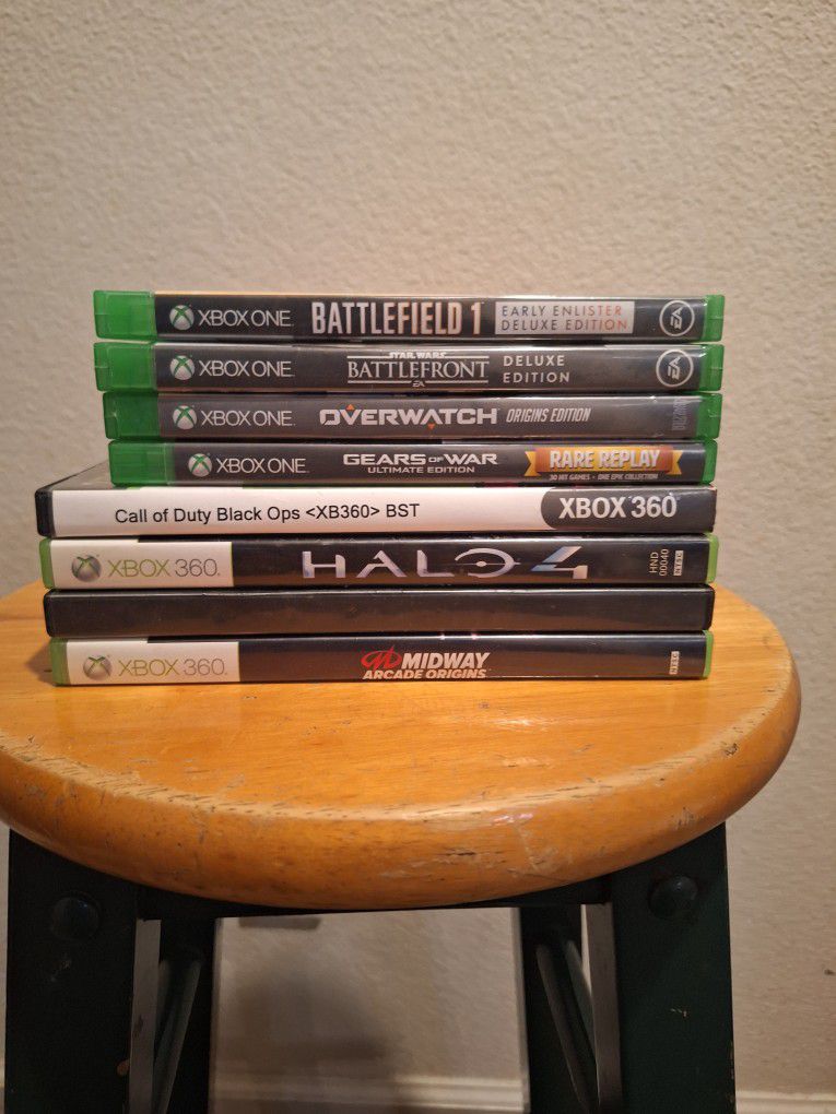 8 Xbox 360/Xbox One Game Lot