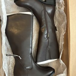 NEW 8.5  Brown Riding Knee Boots 