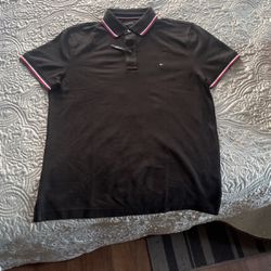 Black Tommy Hilfiger ButtonUp Shirt