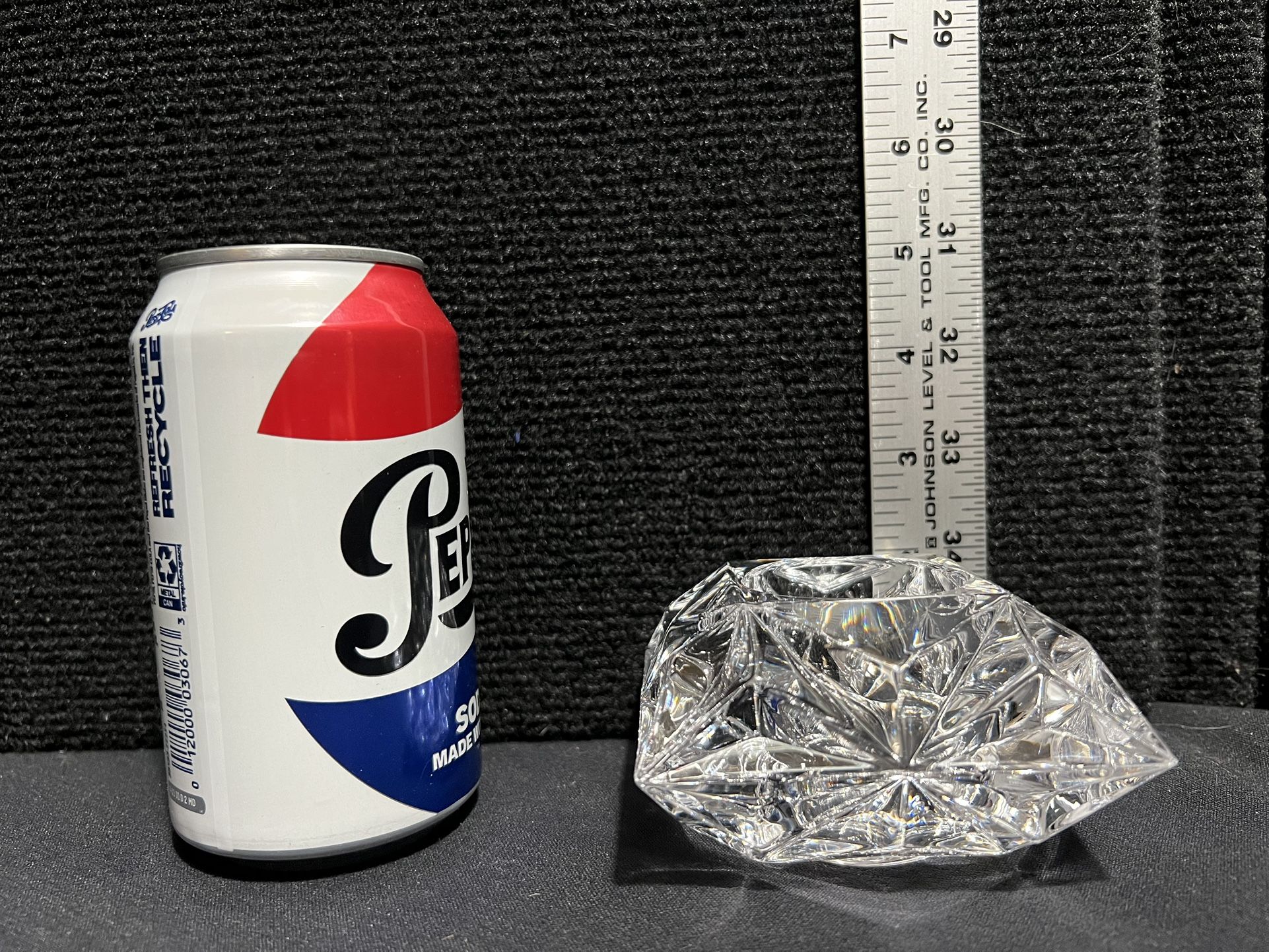 PartyLite Quad Prism 24% Lead Crystal Votive Candle Holder