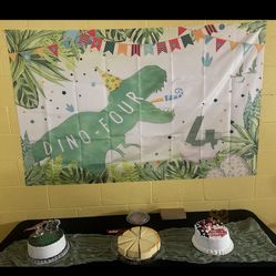 4 Year Old Birthday Banner