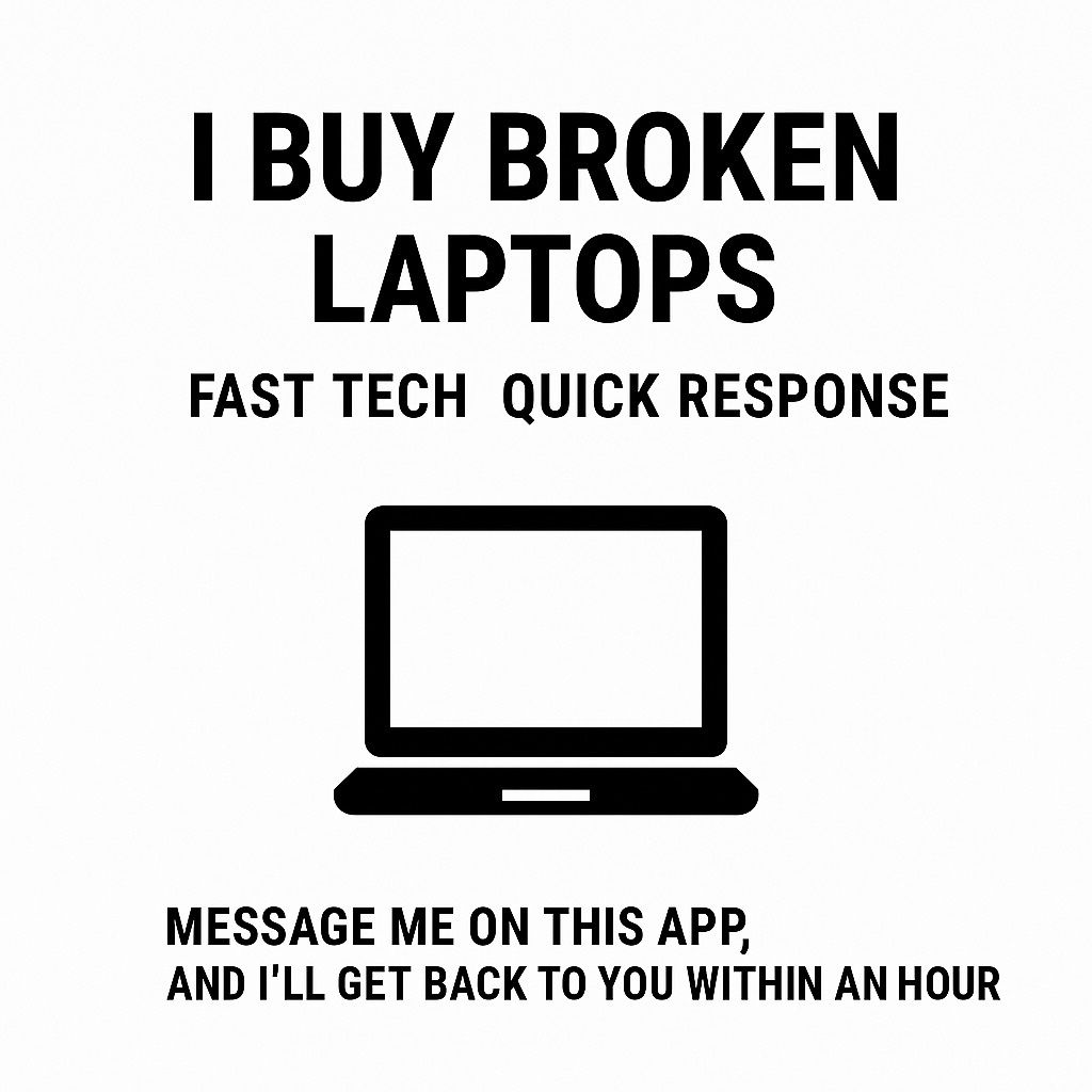 I Buy Broken Laptops — Turn Tech Into Cash 💻