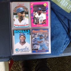 Album Of Bo Jackson Very Fine Cards 