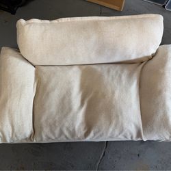 Large Dog Bed – Soft Plush Cushion (Beige)