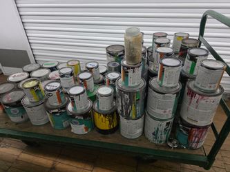 Free automotive paints cans