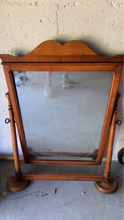 Antique vintage mirror dresser