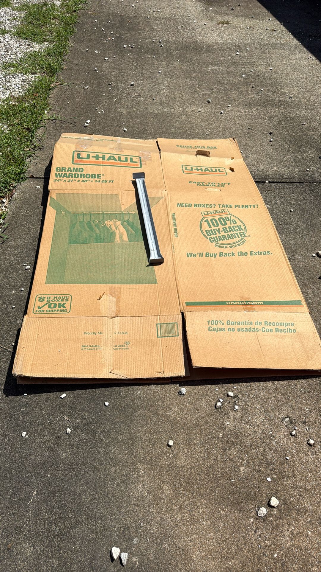 FREE U-Haul Wardrobe Box