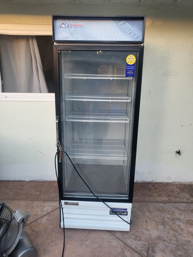 Everest commercial glass door refrigerator