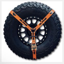Orange Y tire Strap