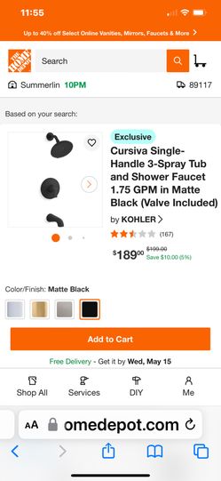 Tub And Shower Faucet