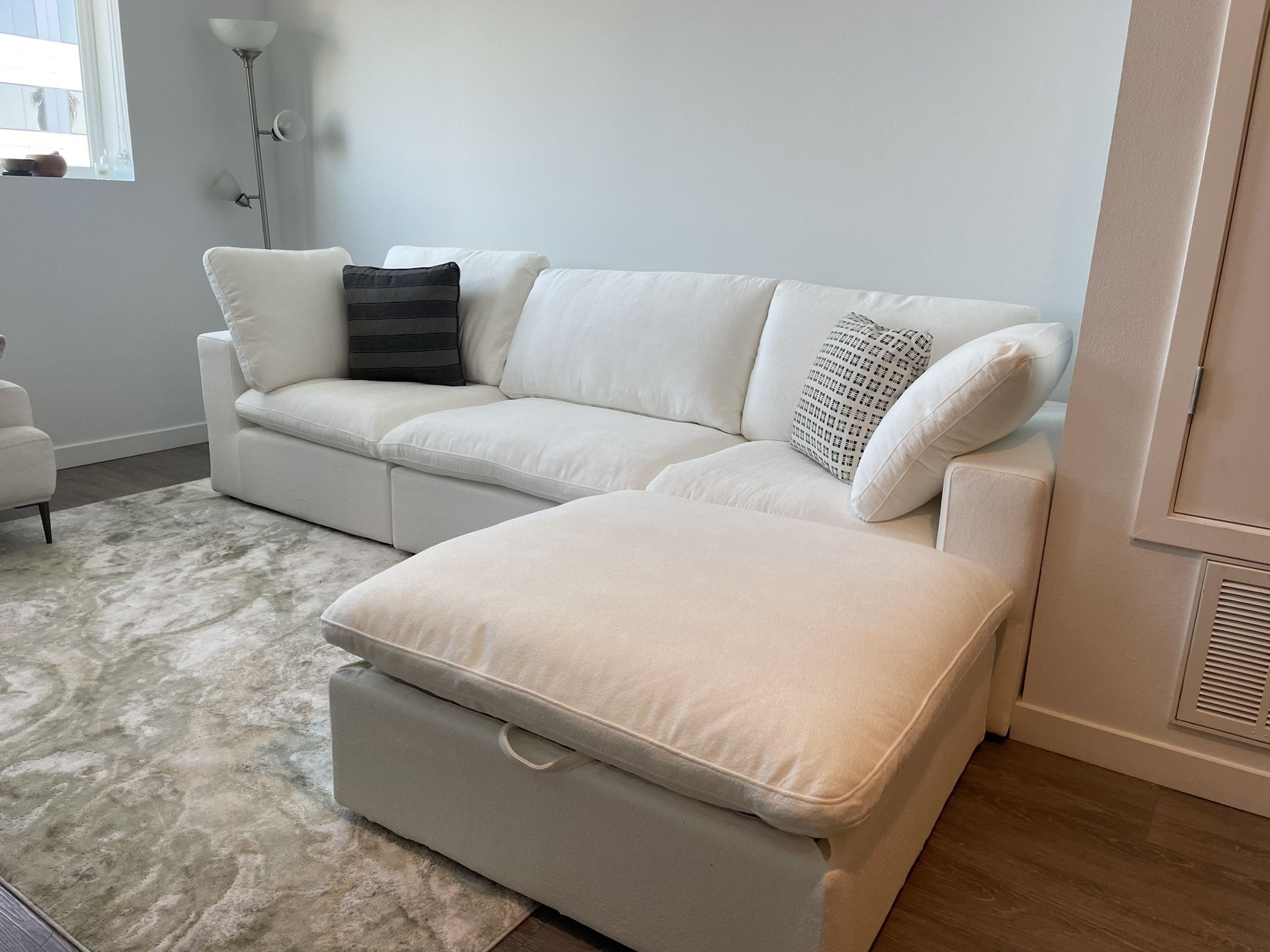 New White Cloud Sectional Couch Dupe