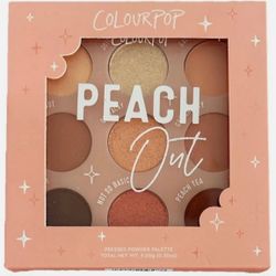 Colourpop Peach Out 9-pan pressed powder eyeshadow palette, RARE