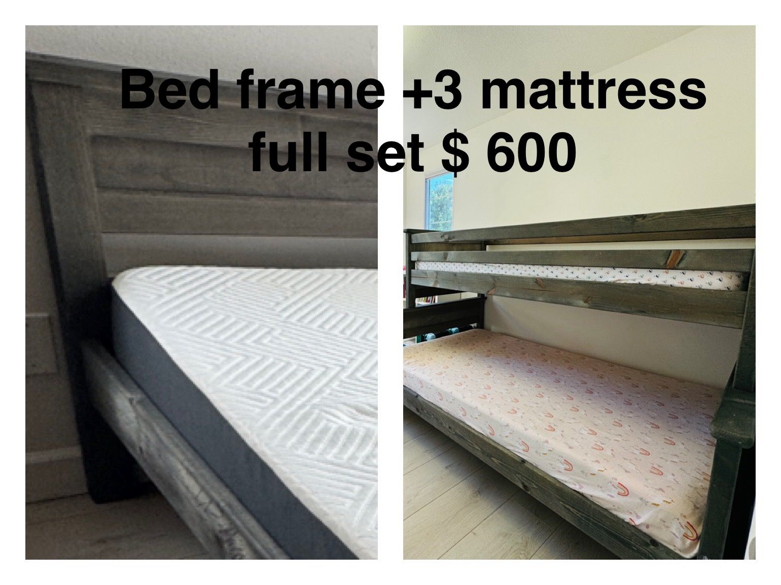 Bunk Bed ( Three Mattress)